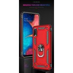 Wholesale Samsung Galaxy A10e Tech Armor Ring Grip Case with Metal Plate (Rose Gold)